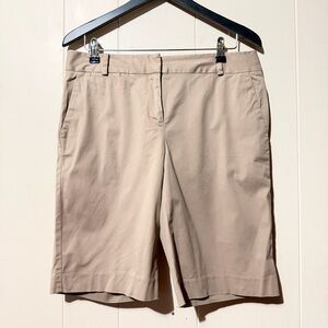 Talbots Bermuda Shorts Tan Women Size 8